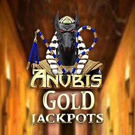 Anubis Gold Jackpots slot logo by Inspired Gaming at GoldRun Casino