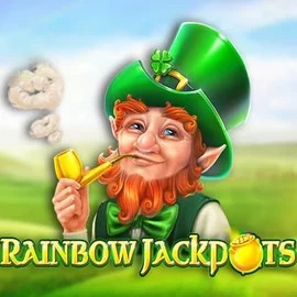 Rainbow Jackpots logo by Red Tiger Gaming GoldRun Casino