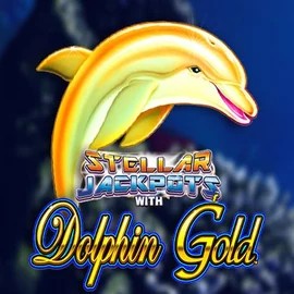 Dolphin Gold with Stellar Jackpots logo – Jackpots by Lightning Box Game at GoldRun Casino