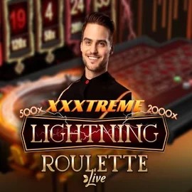 Live Casino logo of XXXtreme Lightning Roulette from Evolution at GoldRun Casino